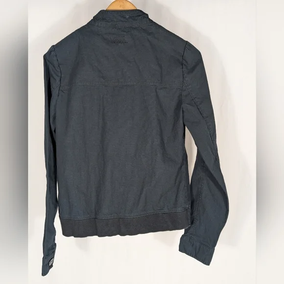 Vans Women's Blue Zip Up Casual Streetwear Skater Jacket 100% Cotton Size Large - Picture 3 of 15